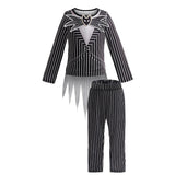 Children's Halloween Cosplay Nightmare Before Christmas Costumes Kids Girls Sally Dress Boys Skeleton Jack Clothing Set