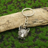 Witch's Cat Head Keyring