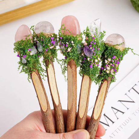 Woodland Magic Natural Crystal Stone Pen