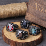 Dragon's Treasure Ring Stainless Steel with Wooden Box