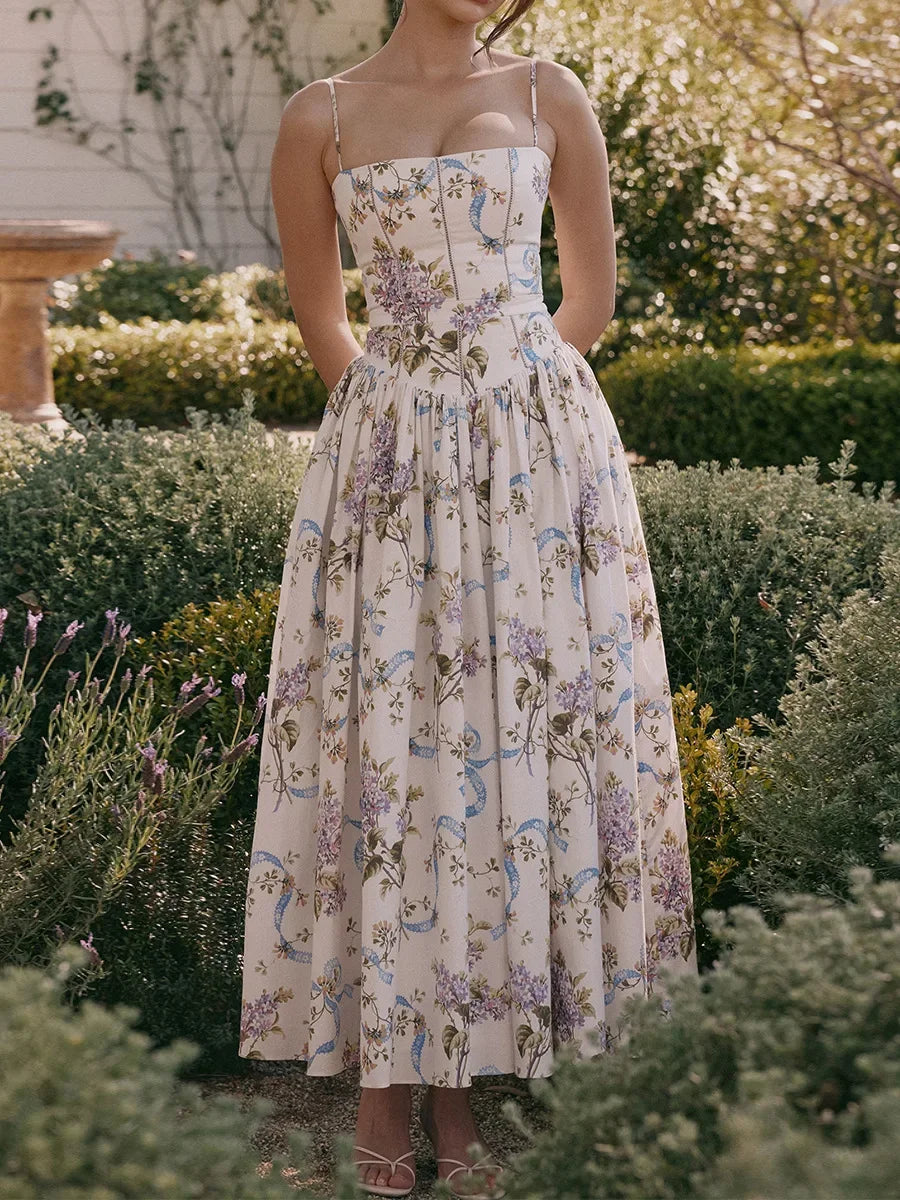 Olivietta's Floral Print Midi Sundress