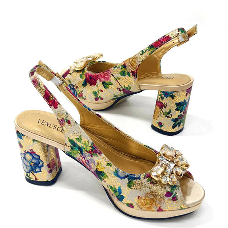 Spring Garden Party Shoes And Matching Bag Set