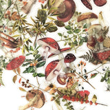 80 PCS Mushrooms Plant Stickers Set PET Transparent Nature Stickers for Scrapbooking