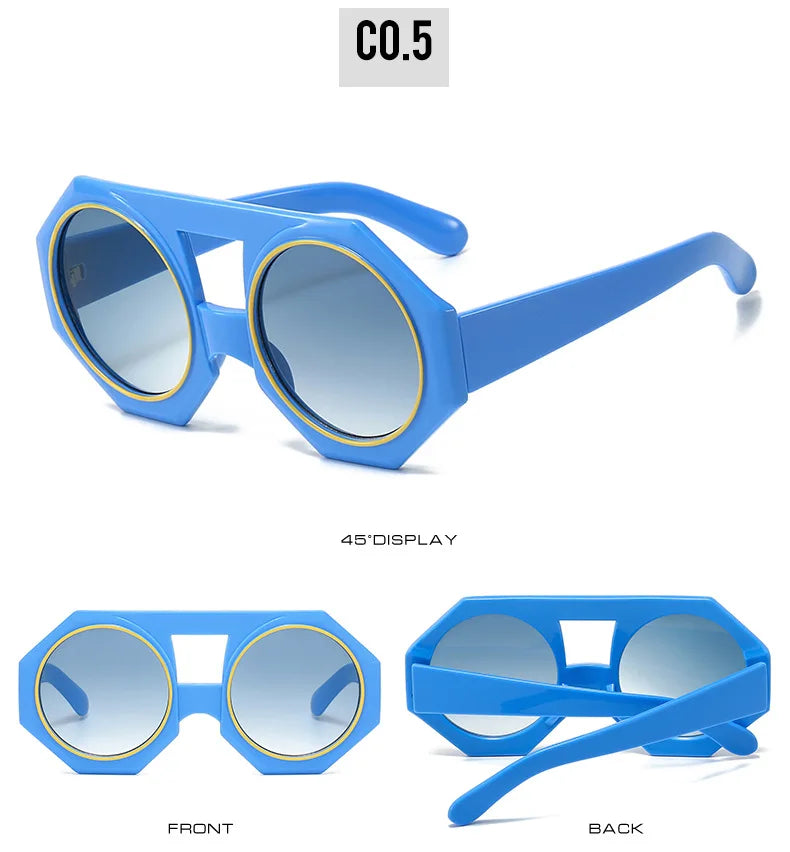 Oversized Futuristic Punk Sunglasses