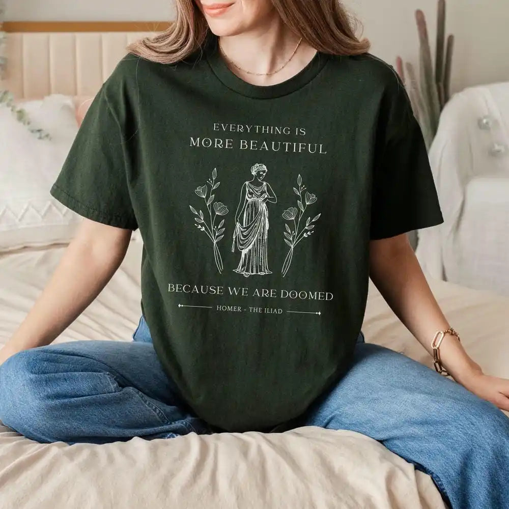 The Iliad Homer Greek Poet T-shirt Book Lovers Tee