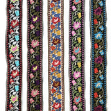 1 Yards Embroidered Rose Lace Trim Jacquard Ribbon DIY Craft Making Sewing Supplies