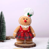 30cm Gingerbread Man and Woman Dolls Christmas Plushies