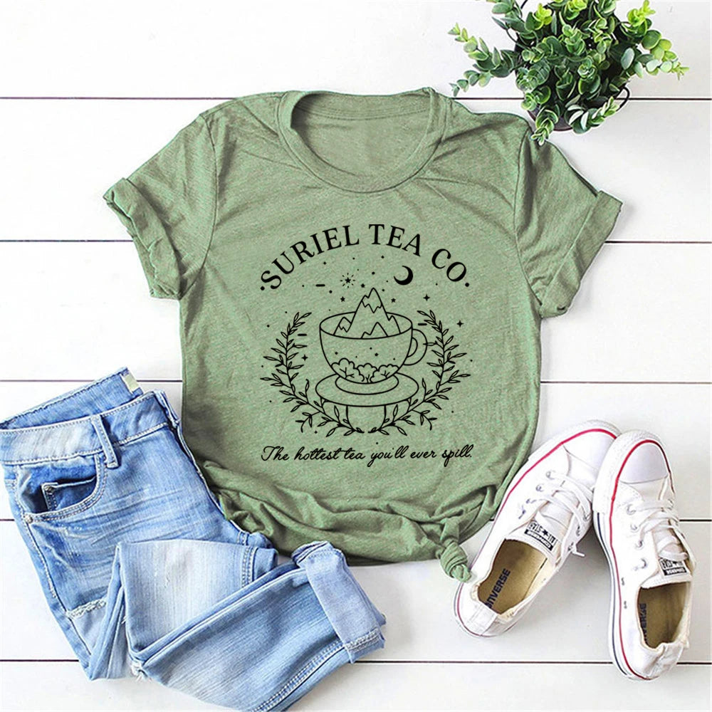 Suriel Tea Co T-Shirt Velaris A Court of Thorns and Roses Book Lover Tee