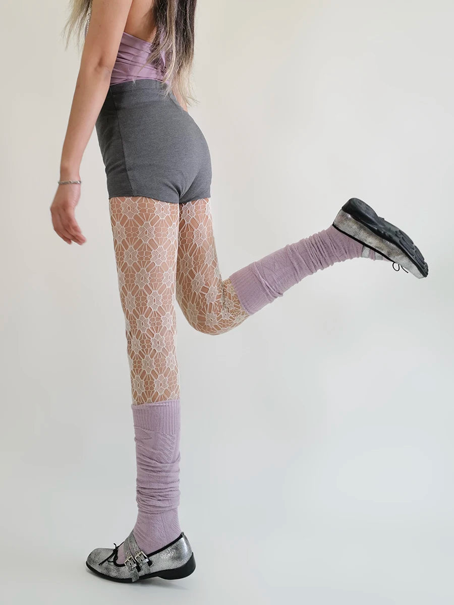 Sweet Sakura Lace Fish Net Stockings Pantyhose