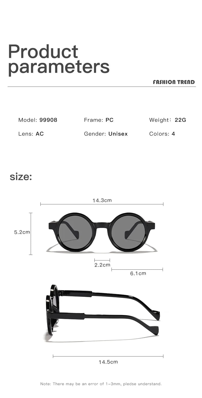 Rainbow Round Sunglasses UV400