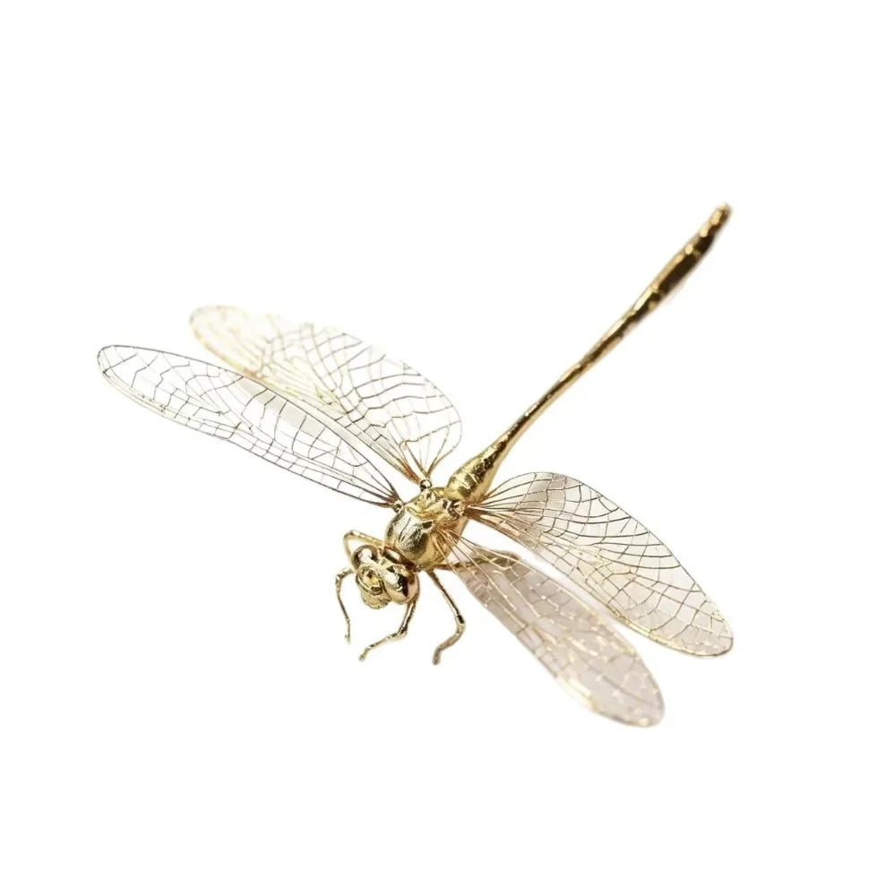 Handmade Dragonfly Ornament Tea Pet Decor Figurine