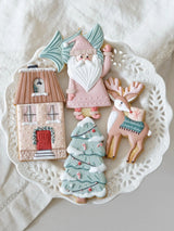 Christmas Nordic Style Cookie Cutters Santa Elk House Xmas Tree
