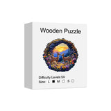 Spring Mountain Deer Unique Shape Wooden Jigsaw Puzzles
