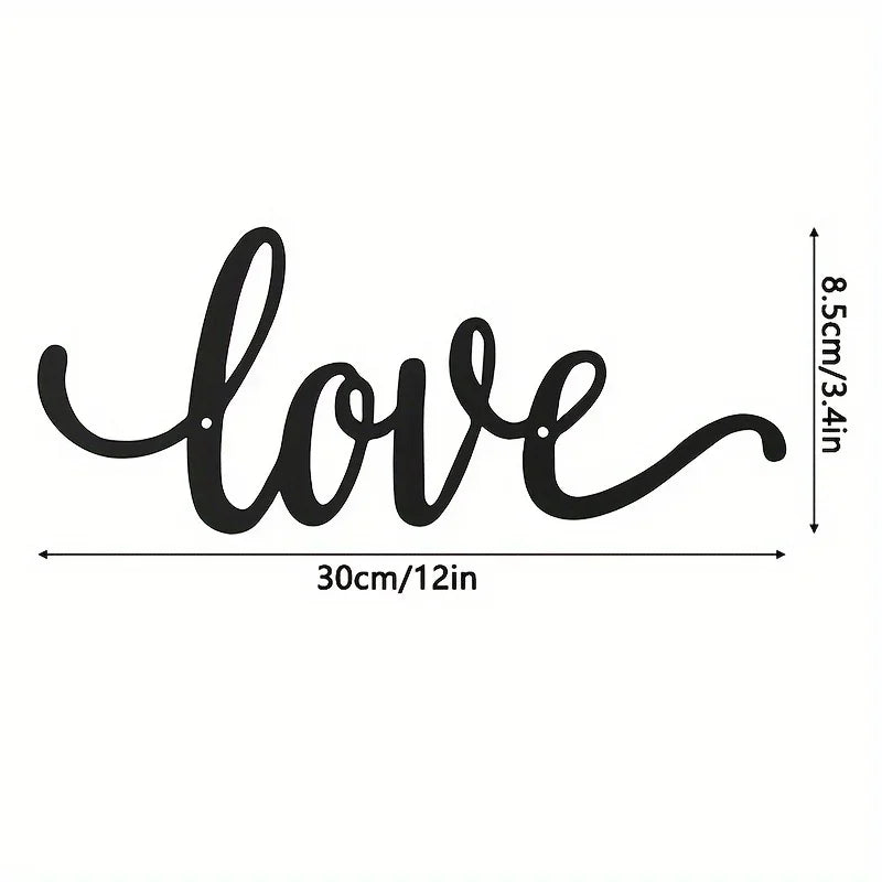 Love Metal Sign Wall Decor
