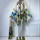 Butterflies Bohemian Belted Kimono Wrap Dress