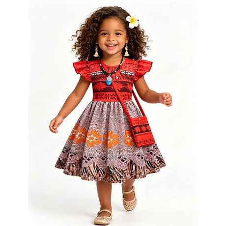 Princess Moana Little Girl Fancy Dress Halloween Cosplay Book Week Children's Costume