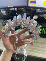 The Sun Goddess Raw Crystal Crown