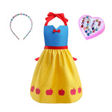 Mother Daughter Matching Clothing Apron Dresses Women Girls Halloween Cosplay Children Princess Coveralls