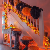200CM Autumn Artificial Maple Leaf Garland Wreath Vine Home Decor Garden Halloween Windows Decoration