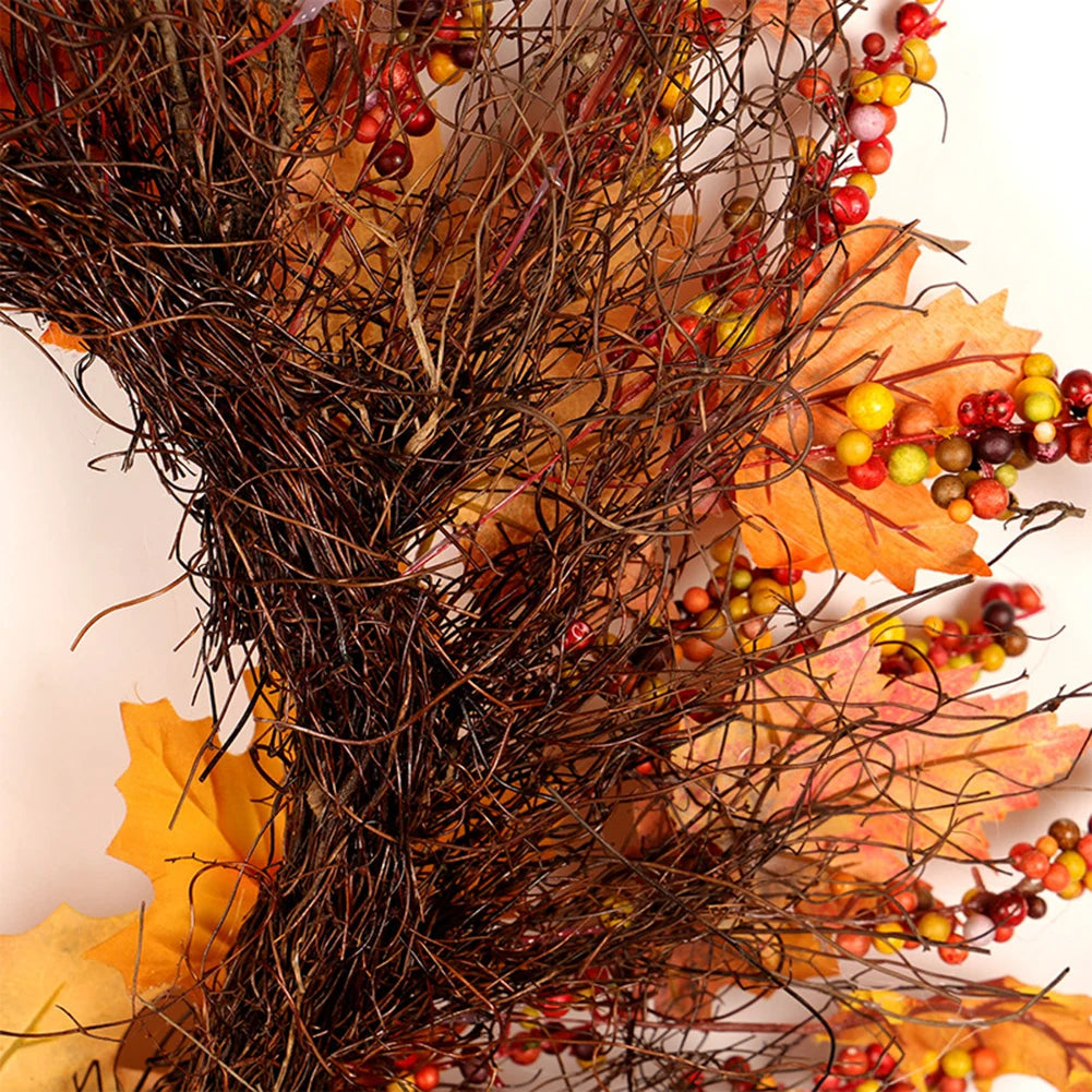 Halloween Wreath Door Decoration Autumn Fall Decor