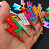 Glitter Lightning Flash Acrylic Stud Earrings