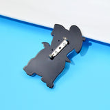 French Artist Bulldog Acrylic Brooch