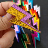 Glitter Lightning Flash Acrylic Stud Earrings