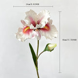 Irises Oil Painting Stylised 45cm Artificial Flower EVA Velvet Feel