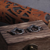 Vikings Tendril Stainless Steel Huggie Hoop Earrings for Men with Wooden Box