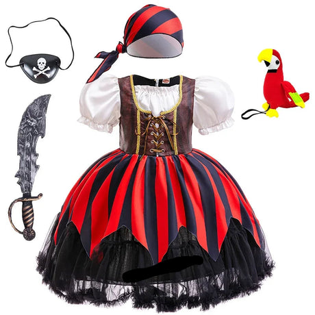 Pirate Captain Jack Sparrow Cosplay Costume Dress Up