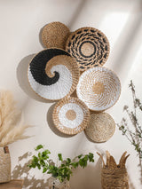 Seagrass Wall Basket Boho Home Decoration Handmade Natural Wall Art