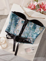 Meadow Weaver's Boned Floral Underwired Corset