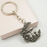 Sunflower Mushroom Witch's Garden Keyring