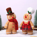 30cm Gingerbread Man and Woman Dolls Christmas Plushies
