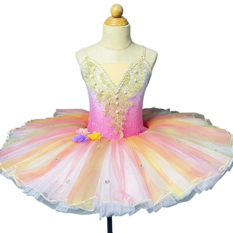Sunrise Professional Ballet Tutu Girls Pink Tulle Ballerina Performance Dance Clothes Women Girls
