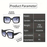 Astrid's Oversized Square Sunglasses with Gradient Lenses