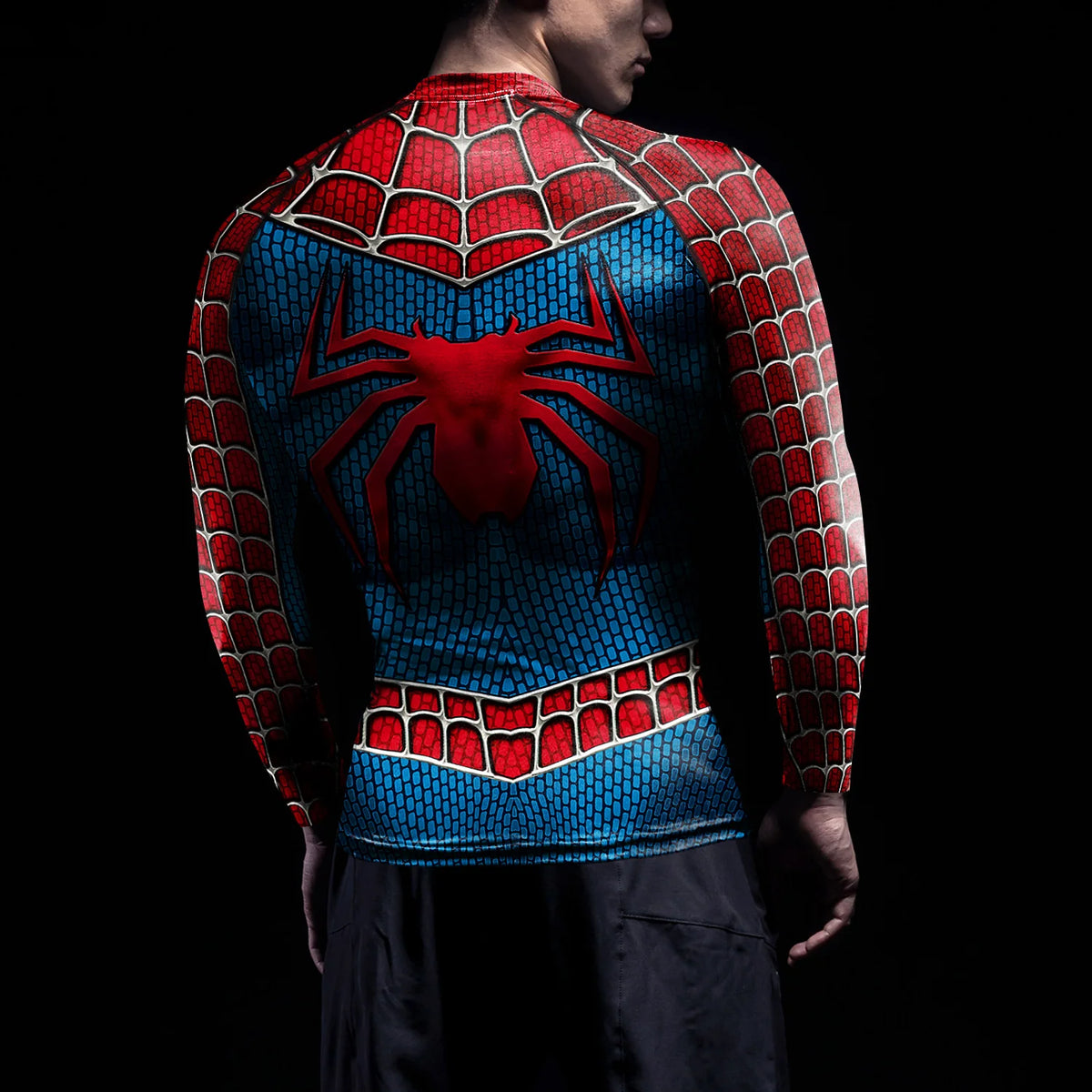 Spiderman Rash Guards Compression Shirts Men Workout Long Sleeve Tops Fitness Sportswear