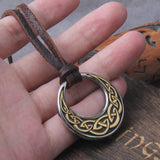 Celtic Knot Stainless Steel Pendant Necklace For Men with Wooden Gift Box