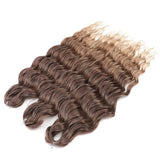 Ombre Rainbow 24 Inch Synthetic Hair Wave Braiding Hair Extensions