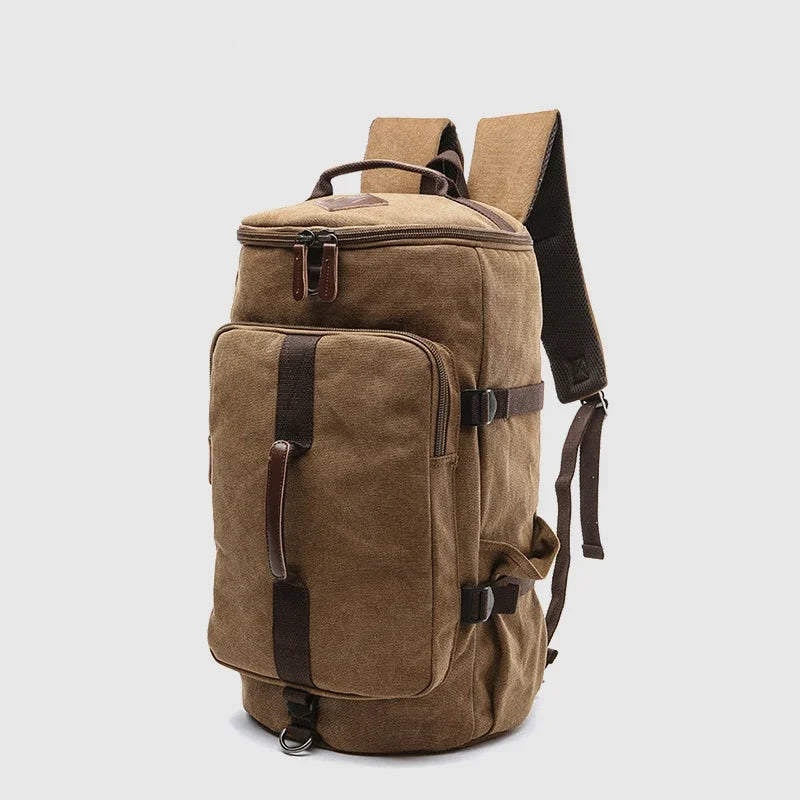 Woodsman Canvas Duffle Bags Travel Weekender Large Capacity Outdoor Backpack Luggage
