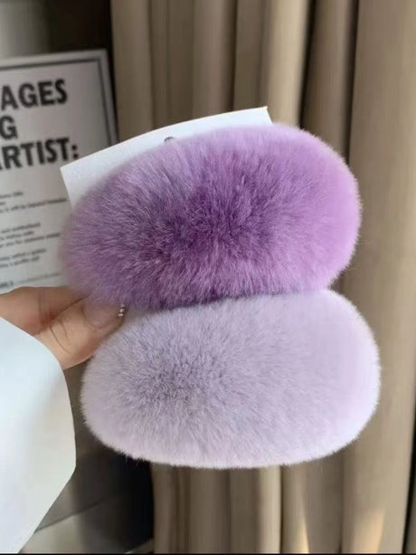 Fluffy Colourful Hair Clips Dopamine Hair Accessories