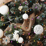 5M/roll Colourful Christmas Light Bulbs String Garland Christmas Decorations Xmas Tree Ornaments DIY Craft