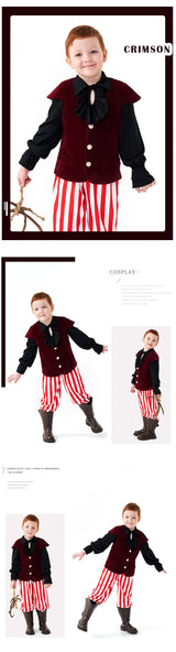 Medieval Pirate Kid Boys Cosplay Halloween Costumes