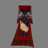 Madelegna's French Renaissance Oil Painting Long Sleeve Dress