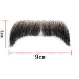 Invisible Fake Mustache Beard Trimmable Theatrical Facial Hair for Men