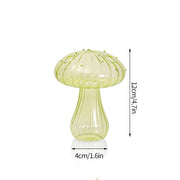 Mushroom Glass Vase Plant Hydroponic Terrarium Vase