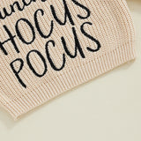It's Just A Bunch Of Hocus Pocus Kids Baby Girls Boys Knit Sweater Embroidered Pullover 0-3T