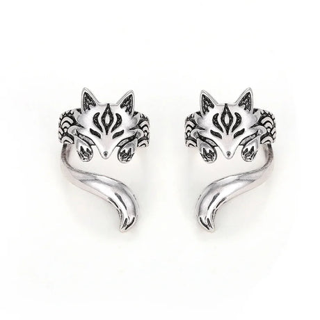Fox Ear Cuffs Non-piercing Clip Earrings