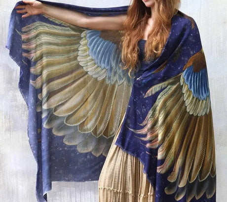 Wings Fantasy Shawl Scarf Festival Cloak Rave Accessories
