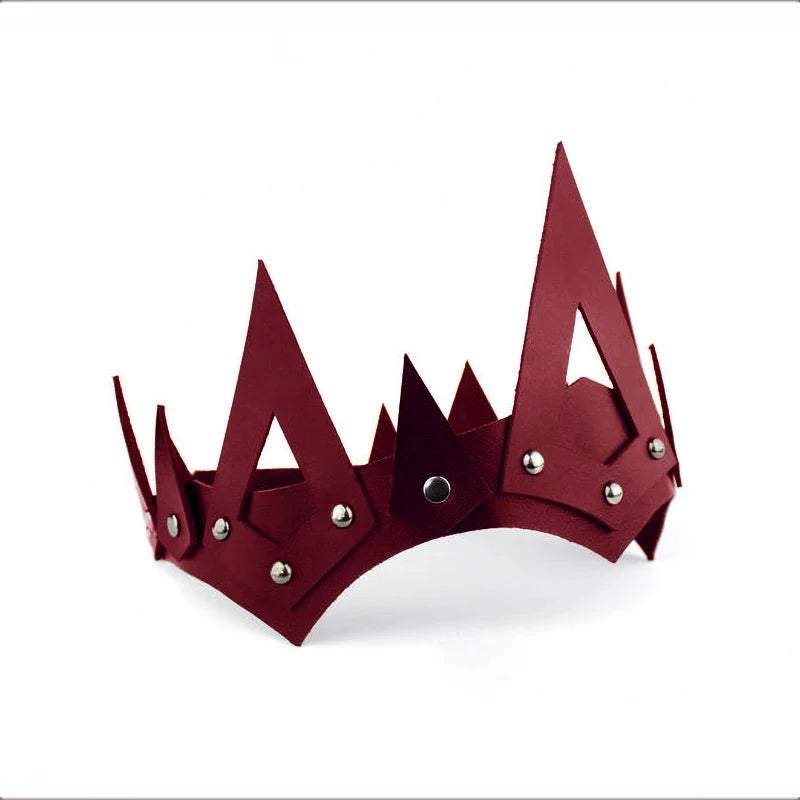 PU Leather Gothic Punk Crowns
